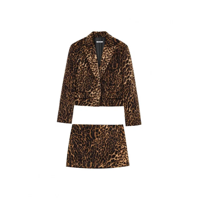 Grenzüberschreitender Tierdruck Samt Ort Mantel Rock Damen Sexy Sle Faion Oberbekleidung Herbstsaison Damenmantel