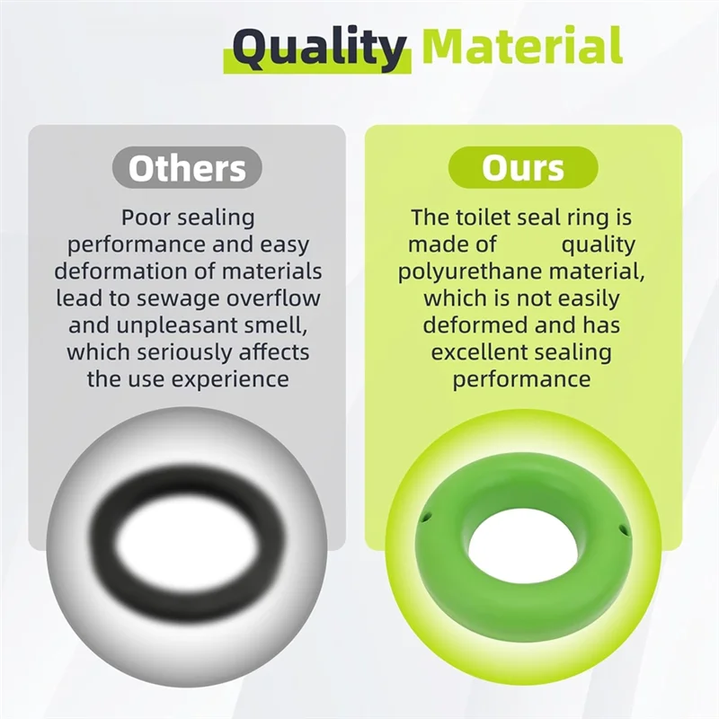 

LNHF аксессуары для туалета, гибкий комплект уплотнений из пенопластового кольца для ванной комнаты, запасные части для безвосковой прокладки для унитаза