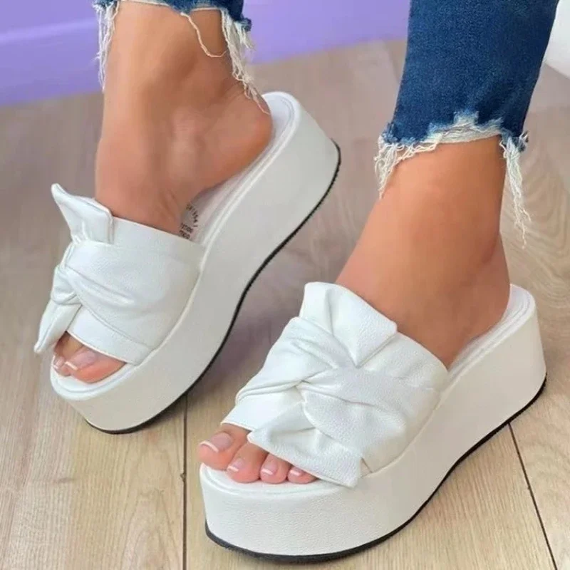 

Summer Platform Sandals for Women Fashion Casual Hemp Wedges Slippers Thick Sole Open Toe Shoes Sandalias De Mujer Verano 2024