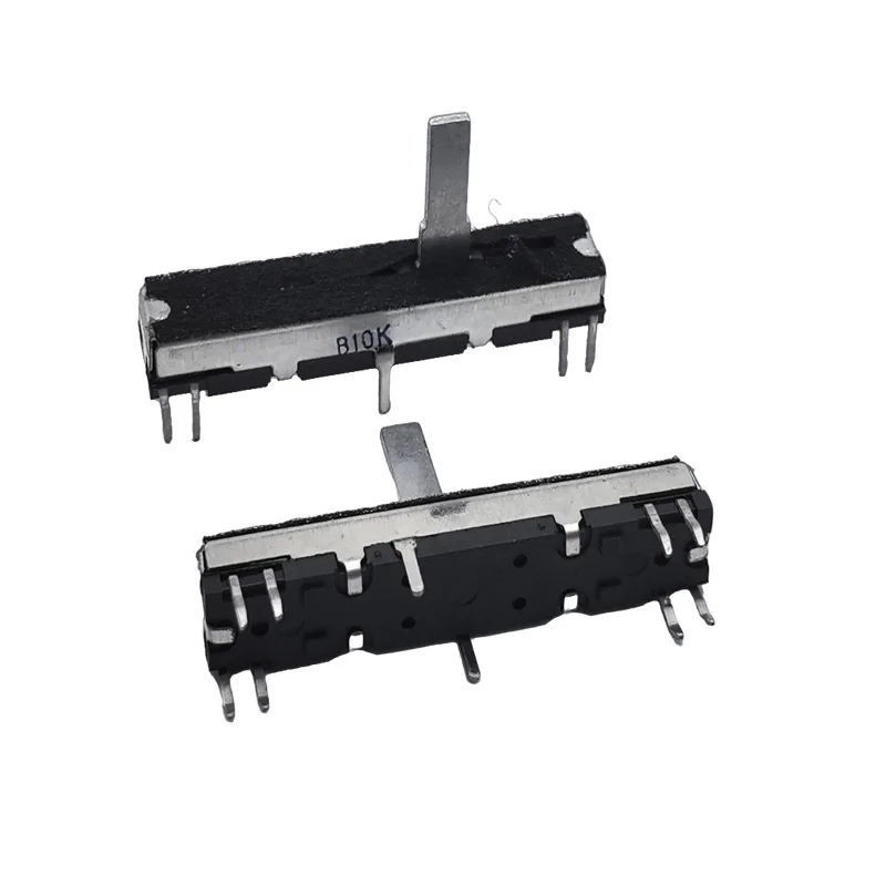 1PCS  CT670 Roland Synthesizer B10K×2 B50X2 electronic Organ 45mm volume adjustment sliding Potentiometer  shaft length 15mm