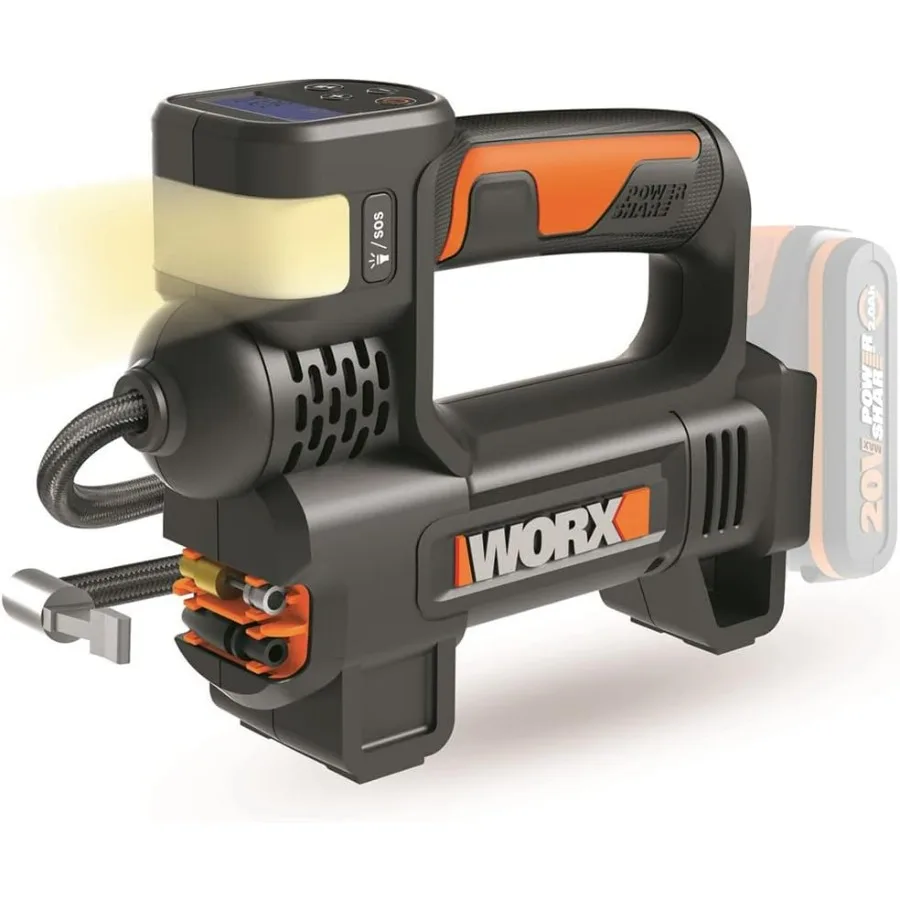 

Worx 20V Akku-Multifunktions-Luftpumpe WX092.9 ohne Akku und Ladegerät schwarz multifunktionell lstungsstark cuba