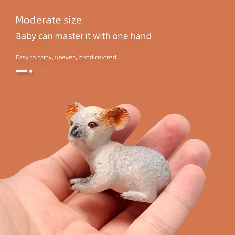 Amazon Cross-border Children's Toy Simulated Animal Family Suit Includes Milk Cow Kangaroo Koala Sheep Simulation Model