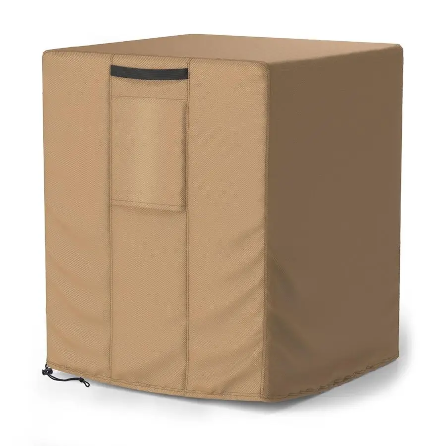 

Чехол для наружного блока центрального кондиционера, водонепроницаемый, сверхпрочный, для больших уличных кондиционеров, зимний, 38X38X40, коричневый