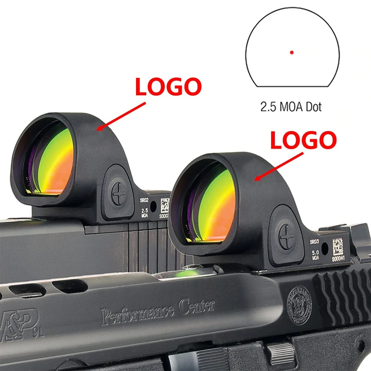 التكتيكية 20 مللي متر Riflescopes Mini RM SR MR ريد دوت نطاق البصر كوليماتور الادسنس مسدس بندقية الصيد البصريات مشاهد منعكس #1