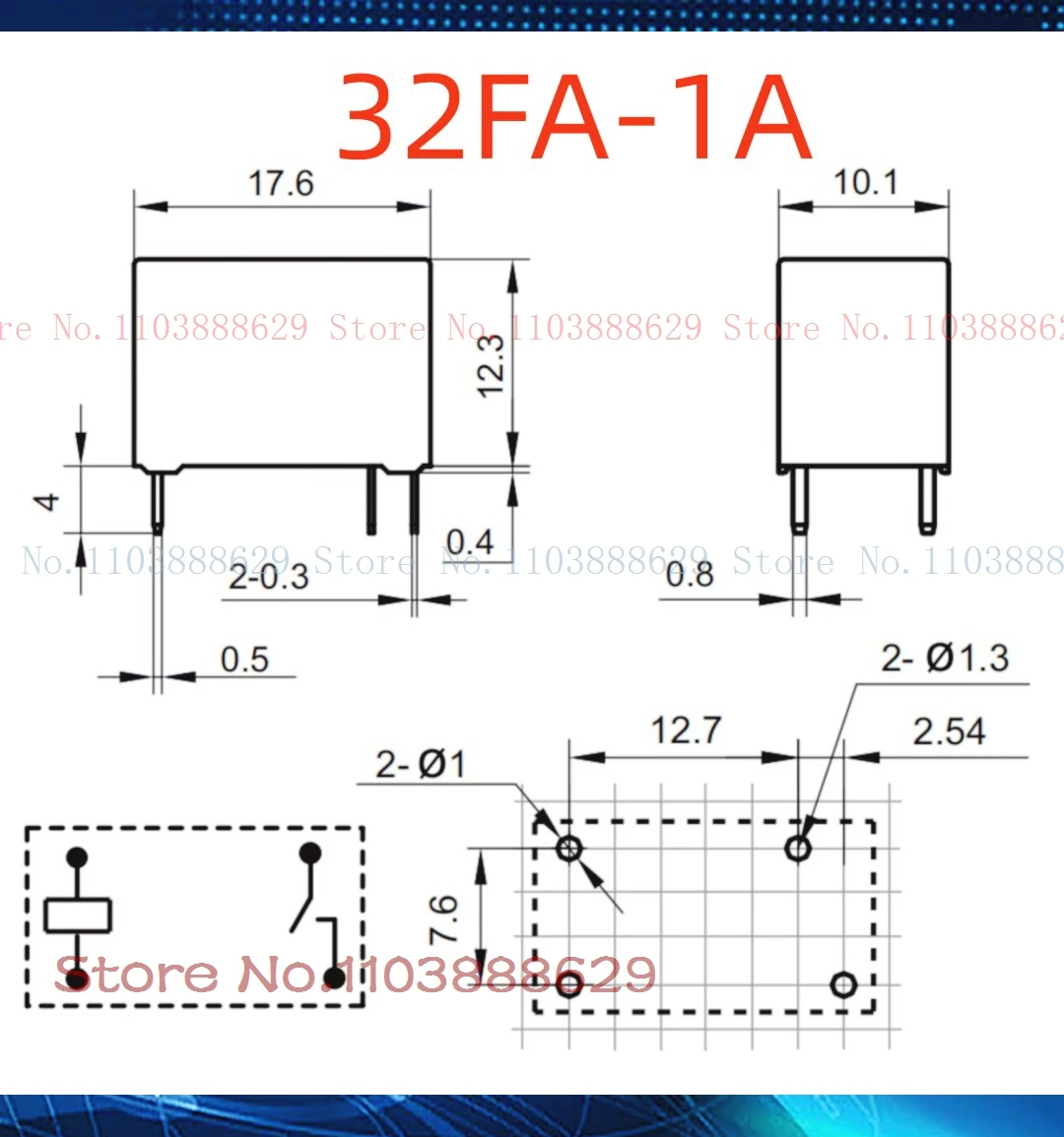 5A JZC-32FA 012-HS2(555) 32FA-1A-12V