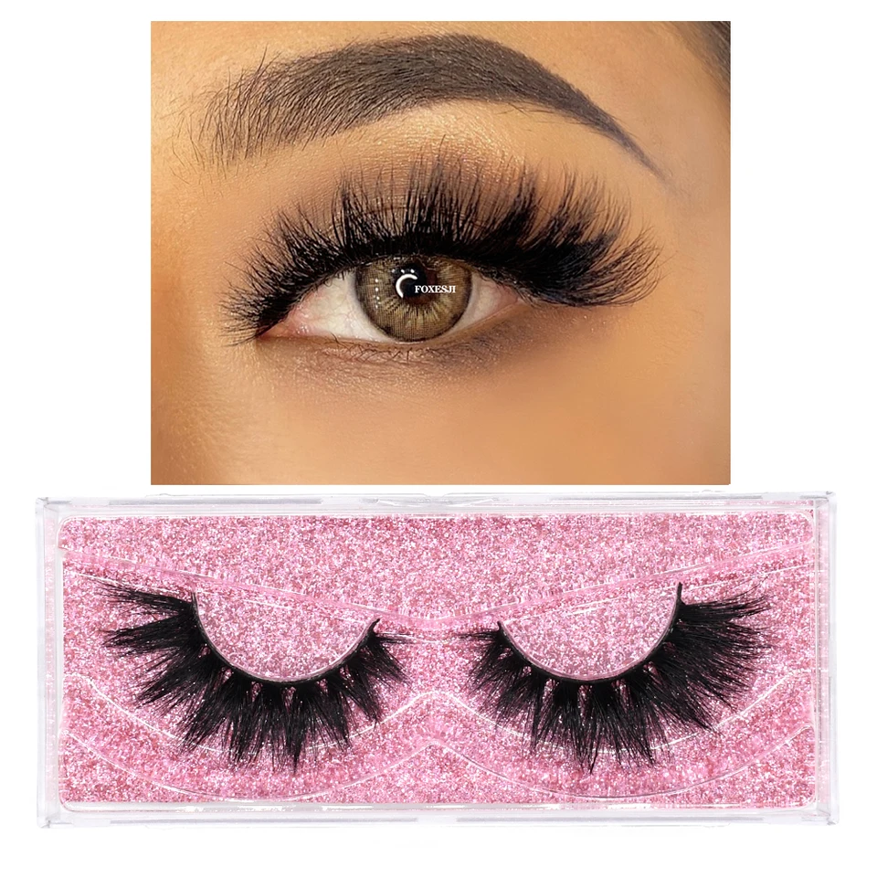 Pestañas de visón 3D esponjosas, extensiones de pestañas de volumen, tira completa natural, postizas de visón al por mayor, maquillaje 4