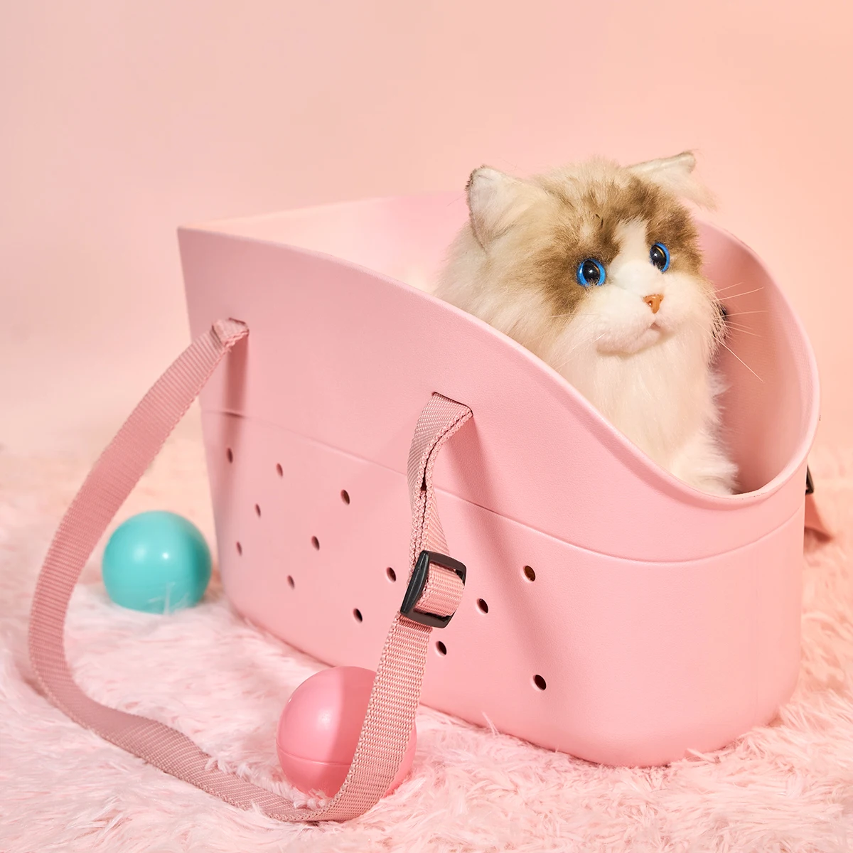 1PCS Pink Pet Bag Portable Shoulder Tote, Pet Carriers Cat Ragdoll Carrying supplies suitable for Small Pets Dog Teddy Pet Bags