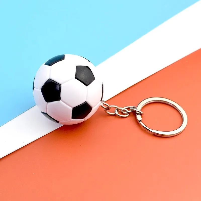 European Football Imitation Leather Souvenir Keychain Match Ball Fans Souvenir Keyring Phone Fashion Pendant Boy Gift