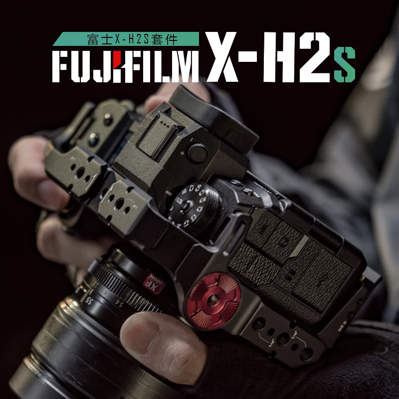 TILAT Camera Cage Dslr rig for Fujifilm X-H2S Camera Basic Kit TA-T36-A-B Cage Top Handle Lens Adapter Support TA-T36-FCC-B
