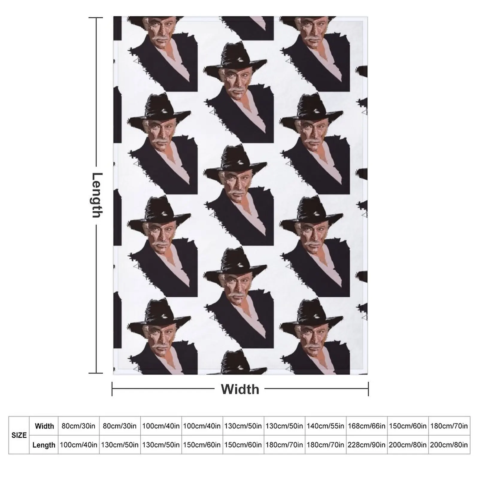 Lee Van Cleef - without background Throw Blanket halloween For Sofa Thin Blankets