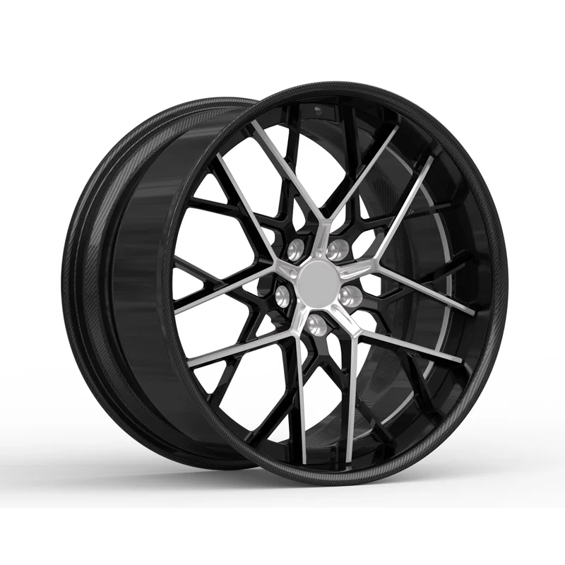 18 Inch Custom Carbon Fiber Forged Wheel Rim, High Strength Alloy Hub For Supercar Luxury Racing Car Upgrade