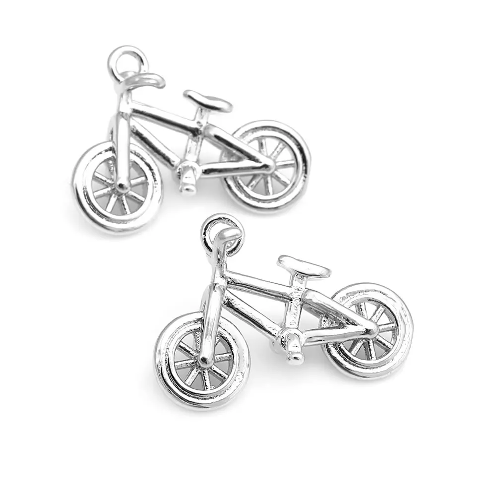 18K الذهب اللون النحاس دراجة سحر المعلقات عالية الجودة Diy بها بنفسك مستلزمات صناعة المجوهرات قلادة أقراط اكسسوارات للنساء #6