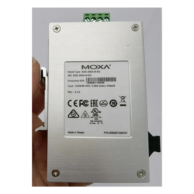 

MOXA EDS-205A-M-SC Unmanaged Ethernet switch with 4 10/100BaseT(X) ports