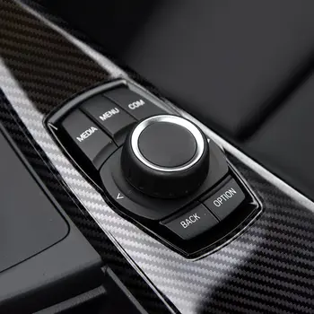 適用於BMW3系列F30 F34 4系列F32 F36 2013 2014 2015 2016 2017款的汽車內裝多媒體面板蓋板裝飾條,碳纖維ABS材質 10 最佳銷售 BMWF30內裝 - №1