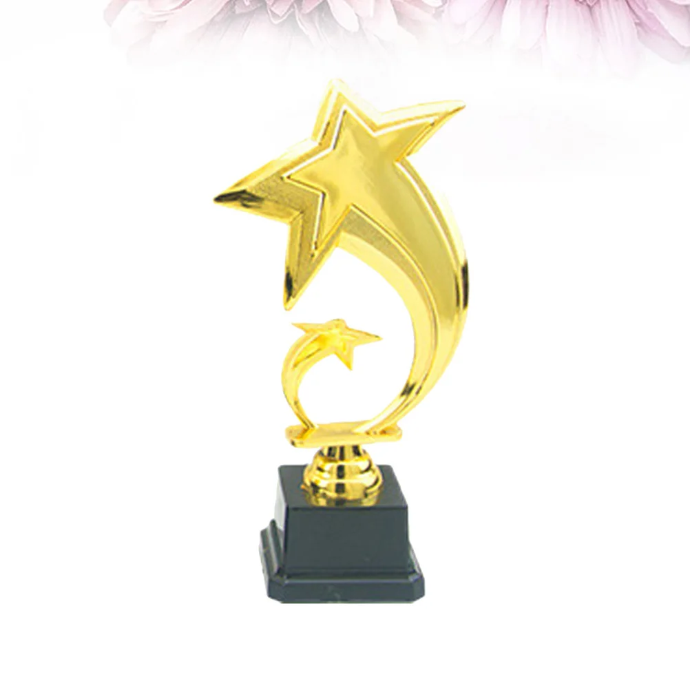 

20Cm Plastic Golden Star Trophy Custom Design Sports Match Award Cup For Competition Ceremony Event Party Favor Classroom