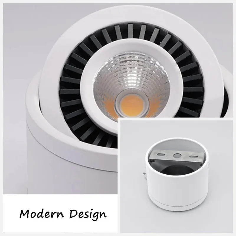 360 Degree Rotation LED Ceiling Downlight Dimmable 5W7W10W15W Surface Mounted Recessed Light