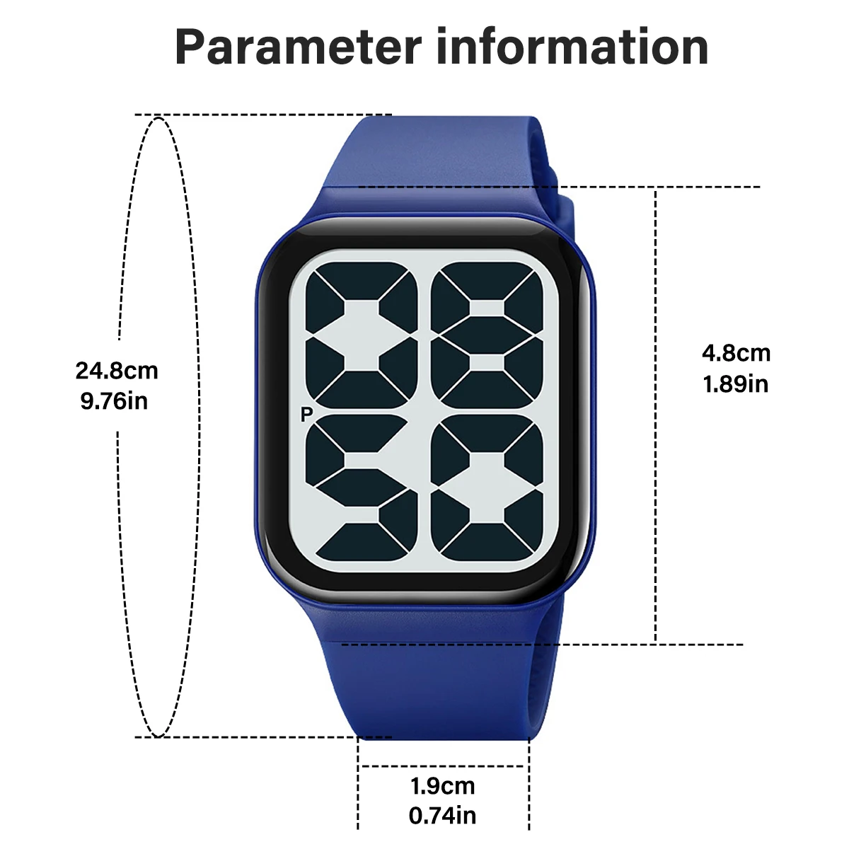 Модные спортивные светодиодные электронные часы для отдыха, электронные часы с большим цифровым дисплеем, водонепроницаемые для студентов мужского и женского пола