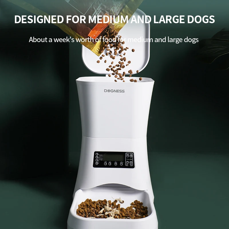 Wholesale 7L Large Capacity Auto Small Cat Dog Animal Food Bowl Dispenser Smart Automatic Pet Feeder Bowl