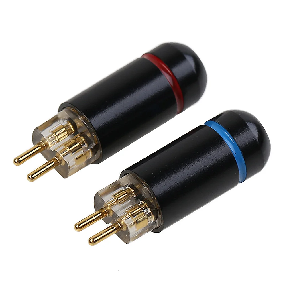 

2PCS Earphone Audio Cable Plug 078MM Metal Audio Adapter 2 Pin Headset Adapter Professional Headphone Audio Connector Compatibl