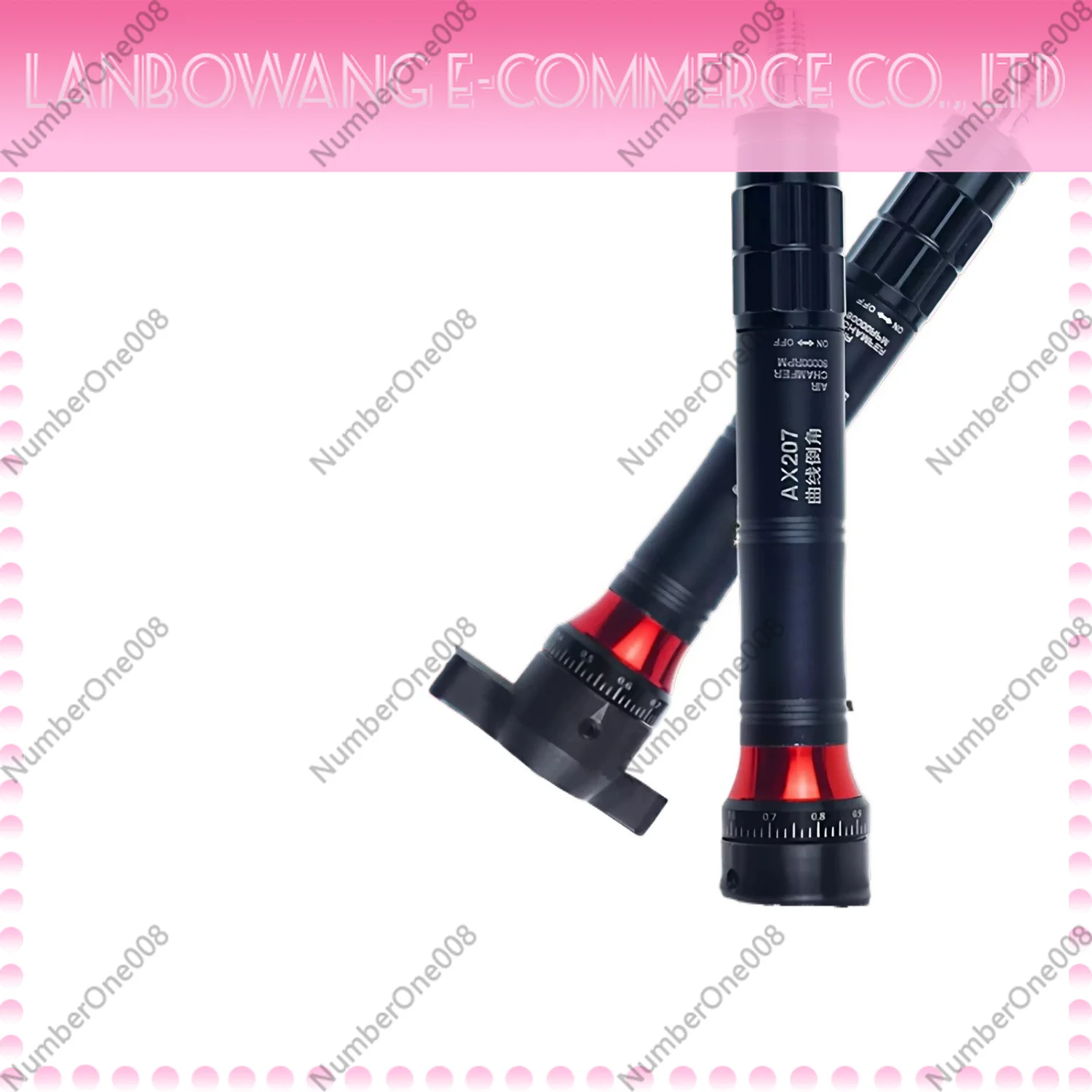 AX207 Mini Pneumatic Chamfering Machine 45 Degrees Metal Deburring Chamfer Tool Handheld Adjustable With Blades New