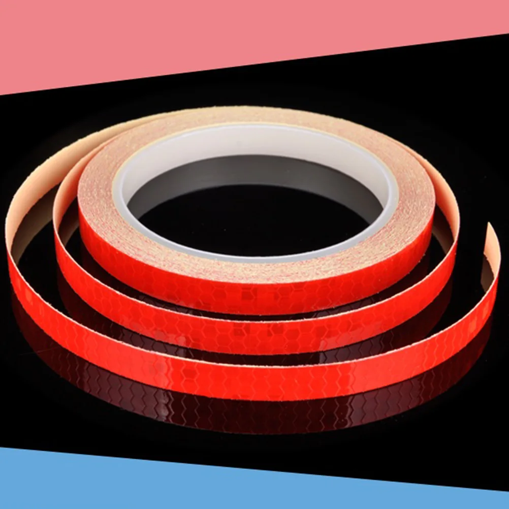

2pcs Bike Reflective Stickers Strip Night Safety Warning Tape for Motorcycle Wheels Rain Resistant High