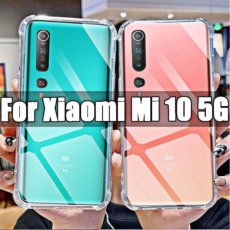 Phone Soft Case for Xiaomi Mi 10 5G Clear Transparent Cover Shell for Xiaomi Mi 10 5g 6.67