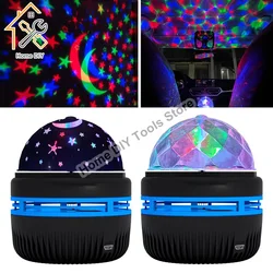 Colorful Starry Sky Projector Lamp Rotating Magic Ball Led Night Light For Bedroom Decor Lamp RGB Moon Galaxy Projection Light