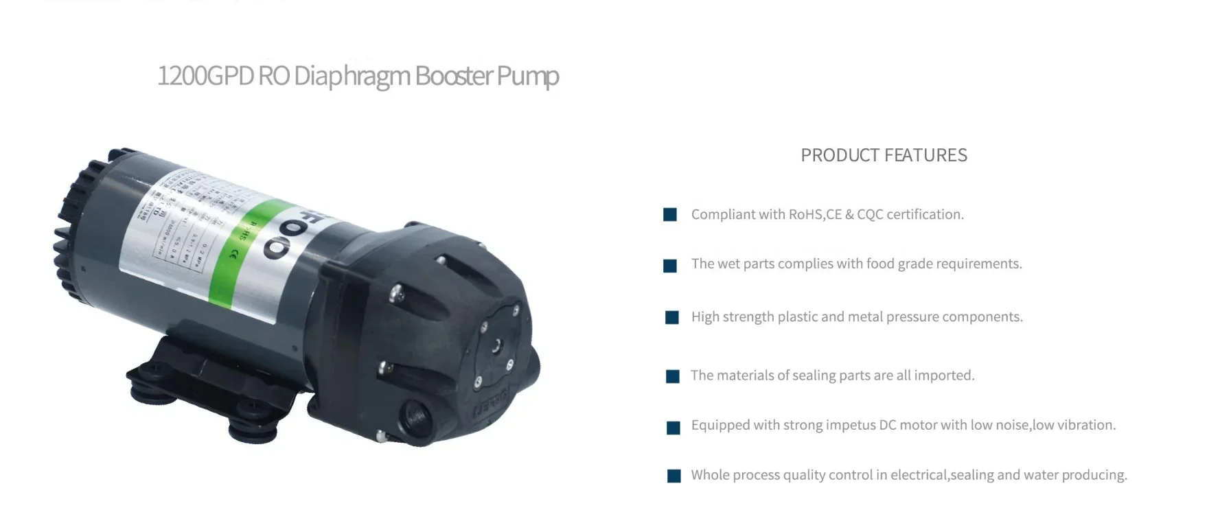 Lefoo 1200 Gpd Pressure Pump For Commercial Ro System-image
