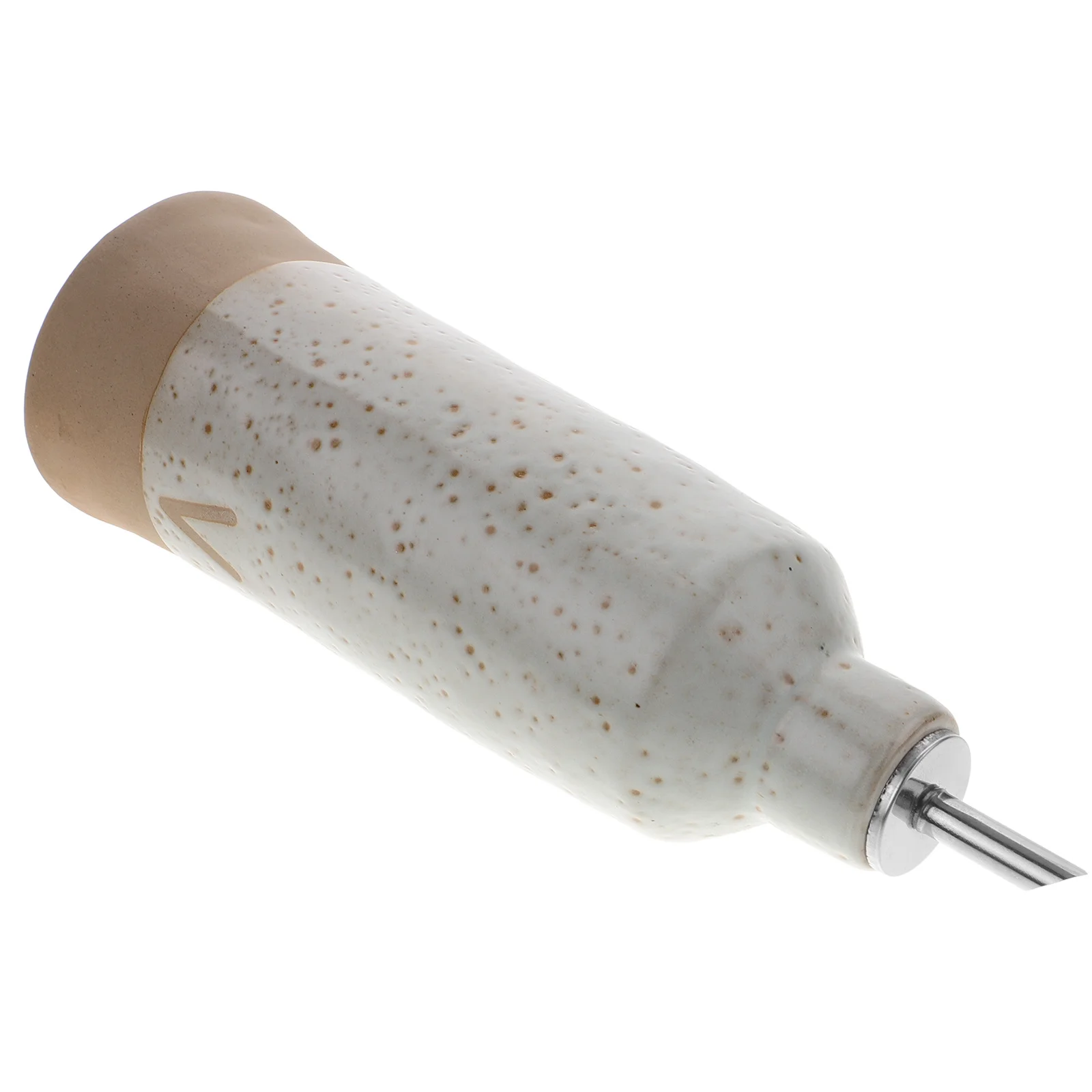 

Ceramic Oil Cruet With Lid Medium Capacity Soy Sauce Vinegar Dispenser Kitchen Supplies Condiment Bottle Olive Oil