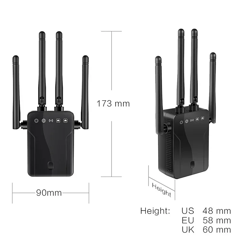 M-95B Wireless Repeater Wifi Router 300M Signal Amplifier Extender 4 Antenna Router Signal Amplifier For Home Office