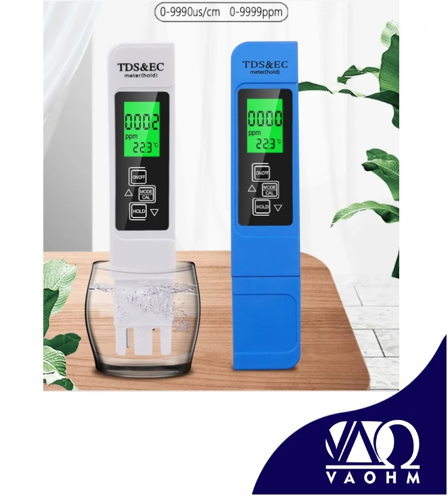 TDS water quality testing pen EC meter conductivity testing pen Celsius Fahrenheit temperature three in one drinking water test