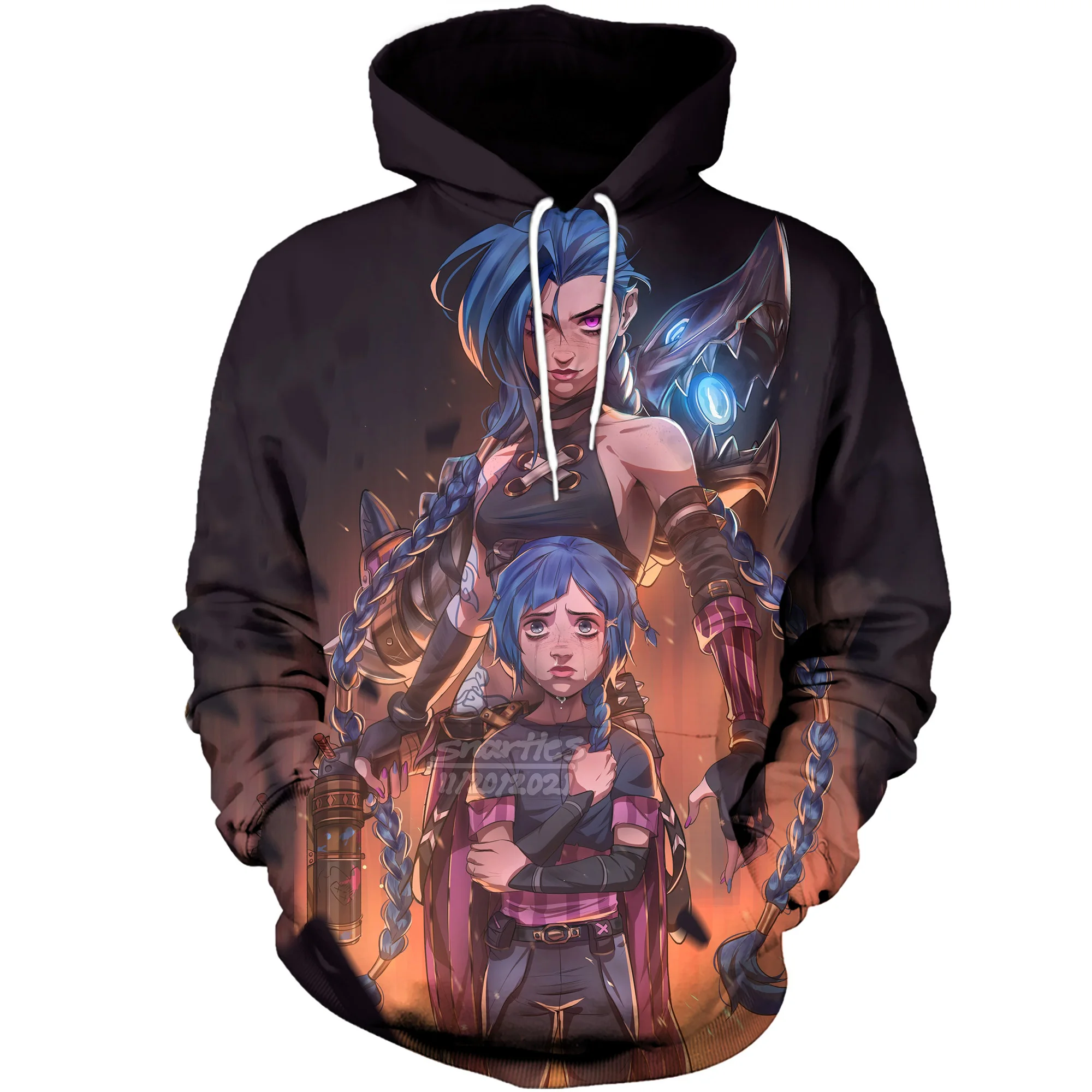 2023 Arcane League of Legends Hoodie Men Women Fashion Coat Jinx 3D Print Hoodies Kids Boy Girl Coat Hip Hop Hooded Sweatshirts