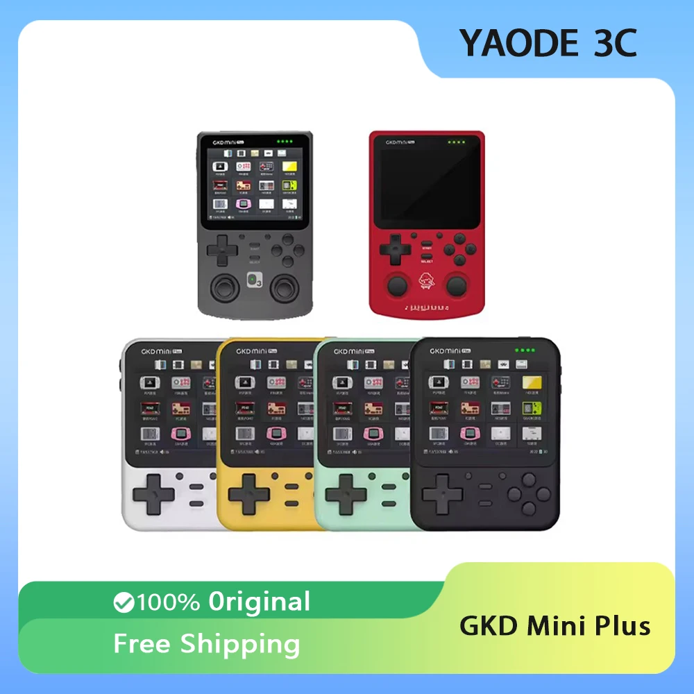 GKD Mini Plus Retro Game Console Open Source Wireless 3.5 Inch Wireless Mini Portable Handheld Game Console Man Gift