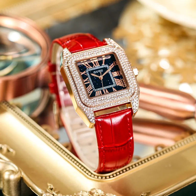 Elegant Women'S WristwatchStylish Watch With A Large Dial For WomenQuartz MovementA Perfect Gift For Ladies, A Unique Timepiece.