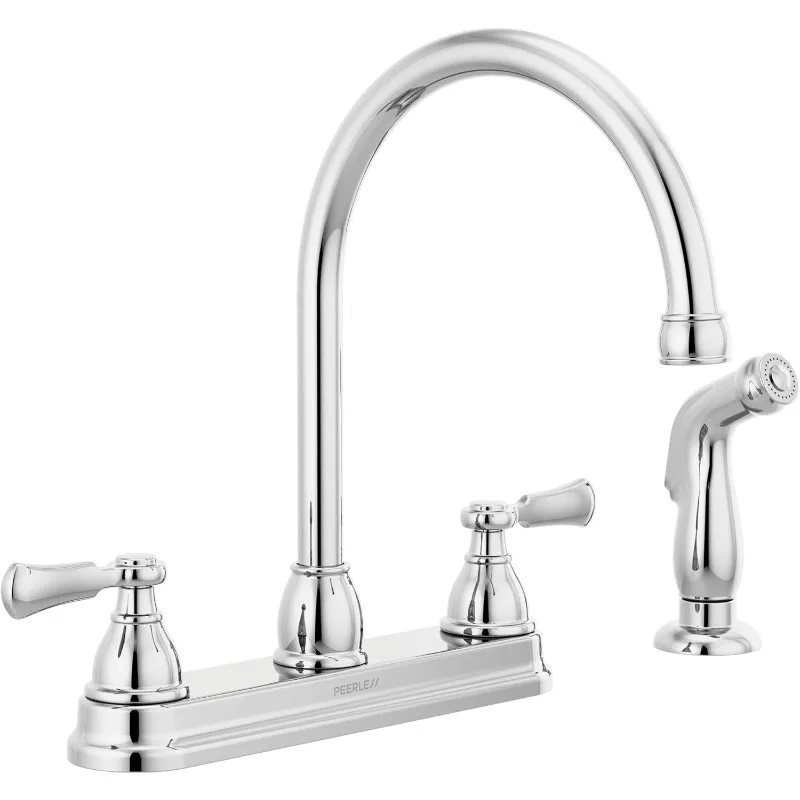 P2865LF Elmhurst Two-Handle Kitchen Faucet with Spray Deck-Mount, Chrome