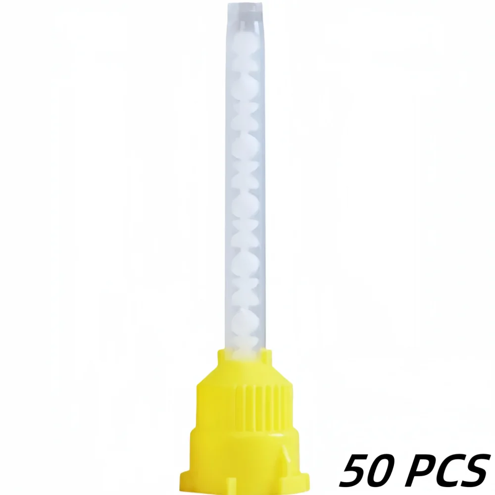 50pcs/Bag Disposable Dental Impression Mixing Tips Mixing Tube Silicone Rubber Film Dental Product Dentistry Material