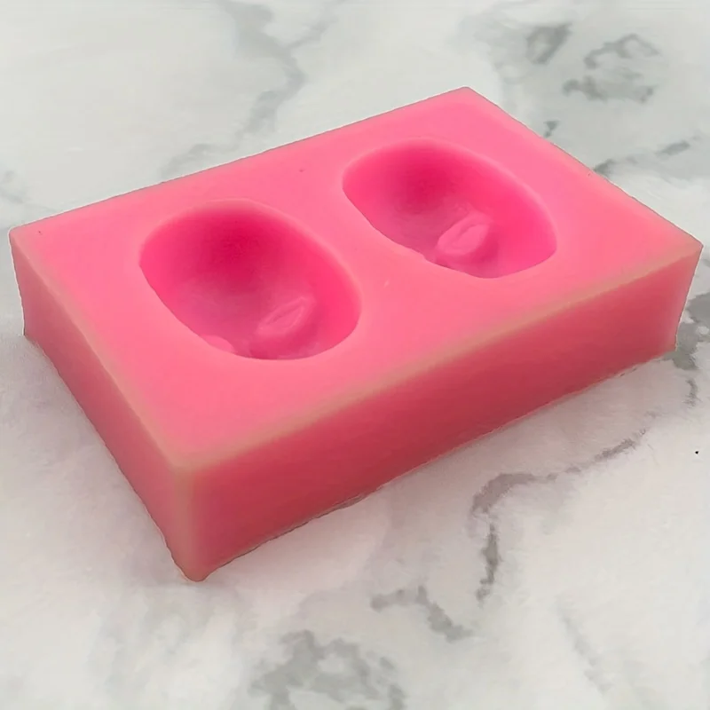 1pc, 3D face shaped silicone mold - creative DIY baking mold, perfect for cake decoration, ice cubes, and polymer clay crafts