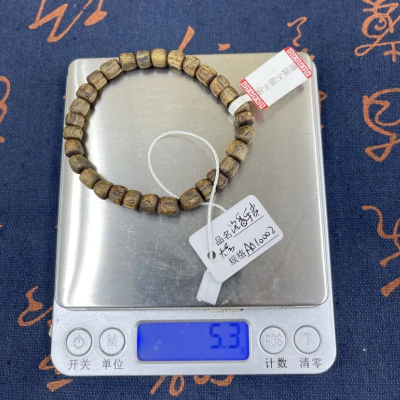 High Quality Natural Real Wooden Single Circle round Beads Large Bracelet Small Size Bracelet Rosary