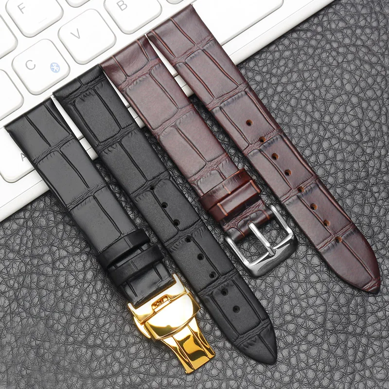 

Ультратонкий кожаный ремешок из бамбукового зерна 13 18 мм для Longines L4.209 Vacheron Constantin ÉGÉRIE Citizen, сменный кожаный ремешок