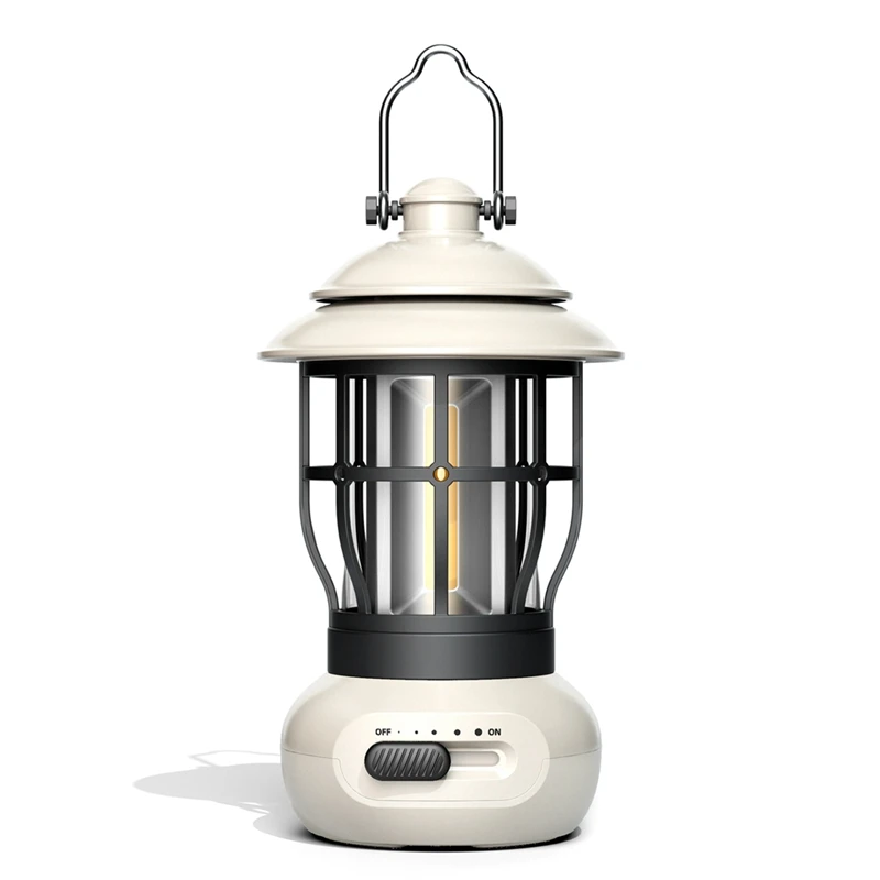 

DW-Outdoor Portable Camping Retro Night Light Super Long Battery Life Camp Atmosphere Warm Light Portable Wind