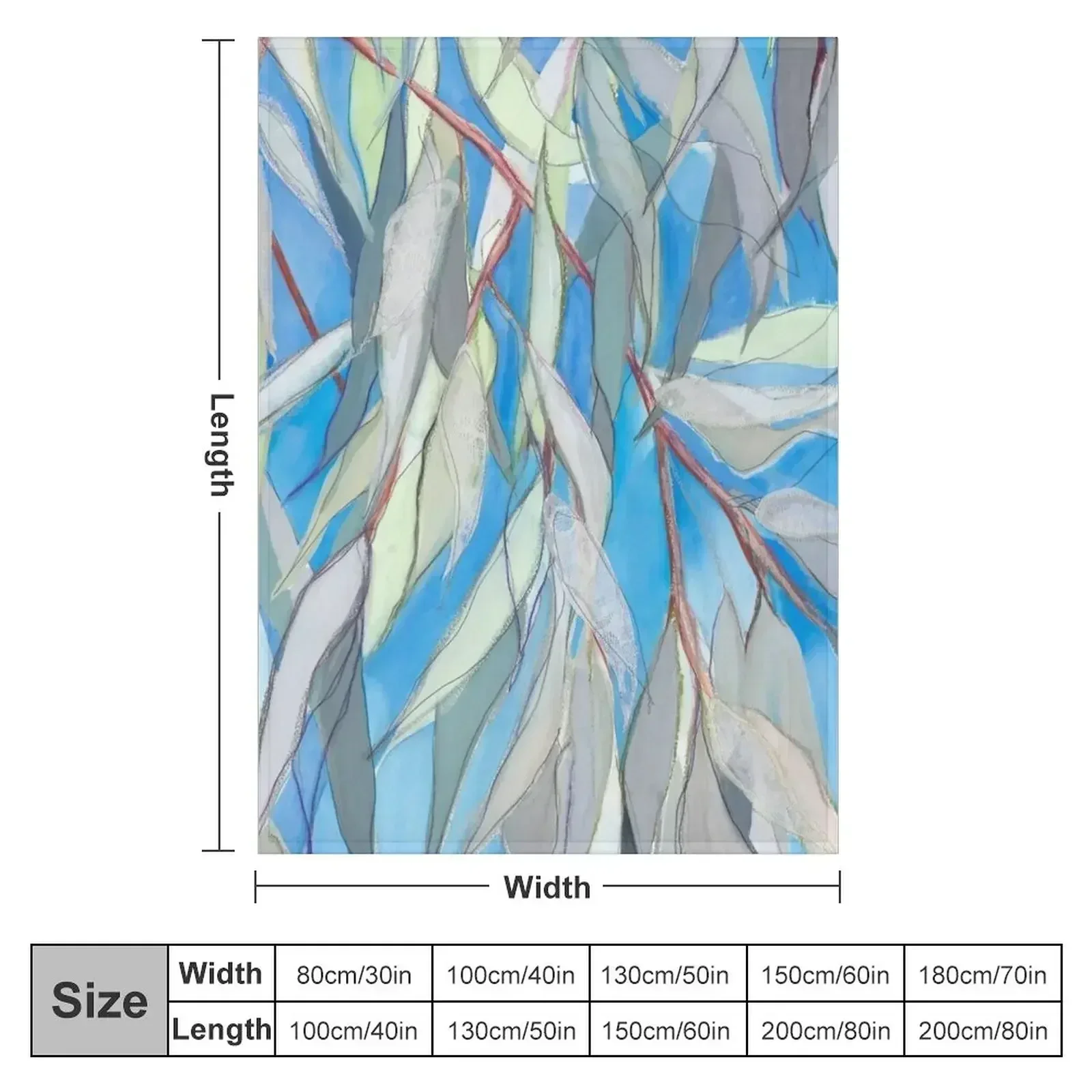 Blue Skies Throw Blanket couch cozy soft plush fuzzy picnic outdoor blanket