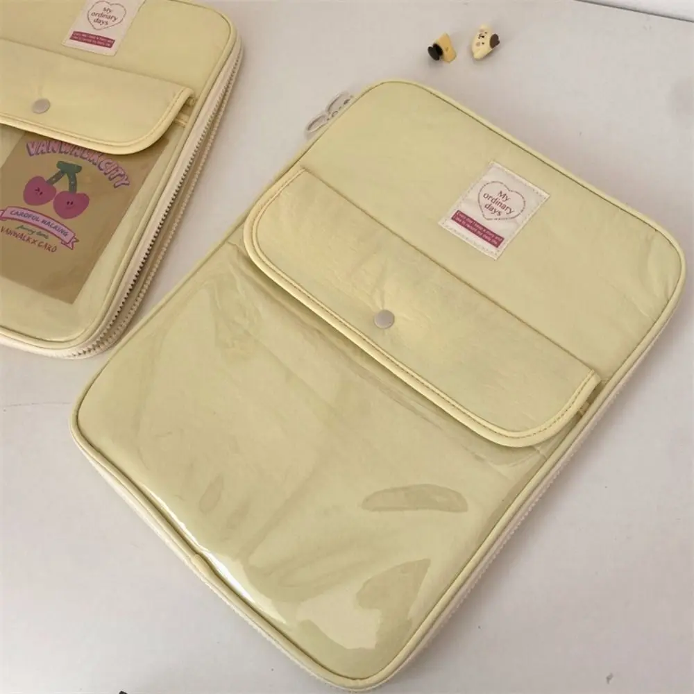 13 15 inch Laptop Sleeve Men Women Nylon Notebook Storage Bag Large Capacity Shockproof Carrying Case for Air/Pro M2 M3