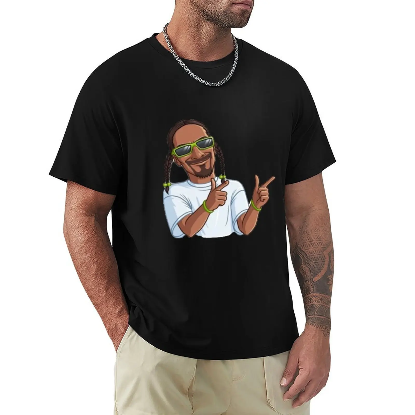 Snoop dog pose T-Shirt cotton t shirt pack T-Shirt