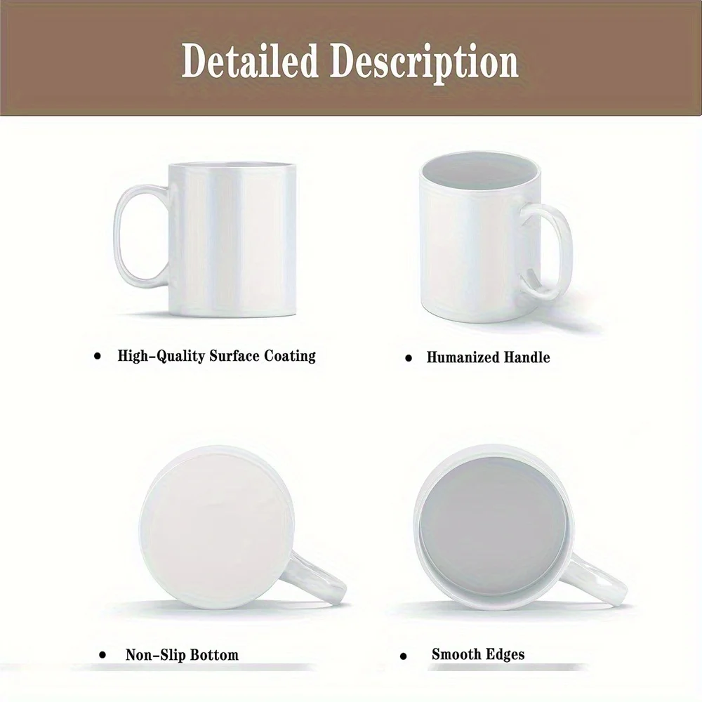 Leopard Coffee Mug 11 oz, Fun Ceramic Mug, Coffee Mug, Unisex, Microwave Available, Decorations