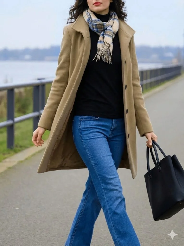 Warmer Wollmantel, verdickte einreihige Woll- und Mischungsjacke für Damen, Herbst-Winter-Stil, Innenfutter, winddichter warmer Graben