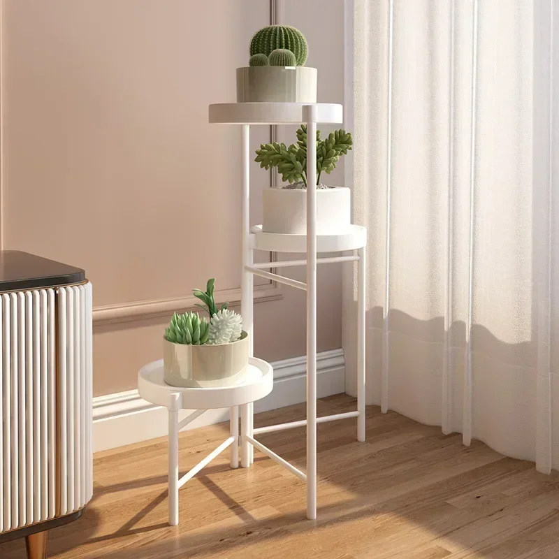 

A Balcony Creative Flower Stand for Succulents Folding Design Rack Strong Bearing Capacity for Indoor Gardening and Decor