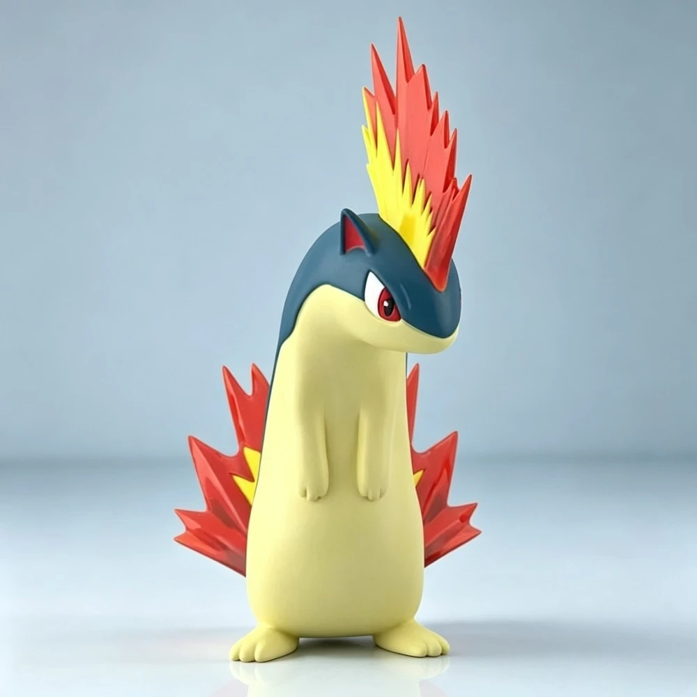Anime Pokémon Figur Skala Weltweite Typhlosion-Gruppe Actionfiguren PVC-Statue Desktop-Sammlermodell Spielzeug Geschenke 2,5-9,5cm – Detail 5