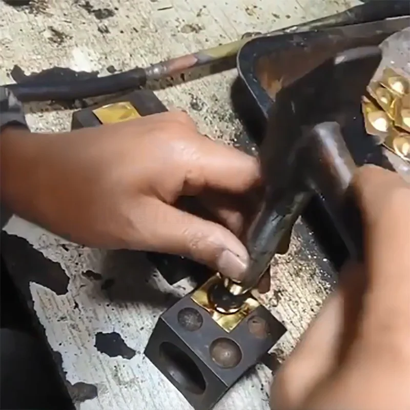 أداة تشكيل فولاذية عالية الجودة ، مجموعة لكمة غطس ، أدوات صنع المجوهرات المعدنية ، صنع الخرز الدائري ، 17 led #4