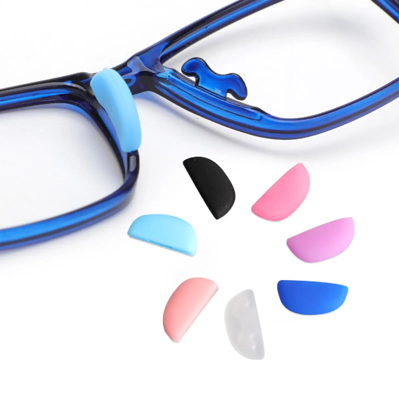 Eyeglass Nose Pads for Kids Silicone Anti Slip Thickened Slide Push in for Childrens Frames Accessories