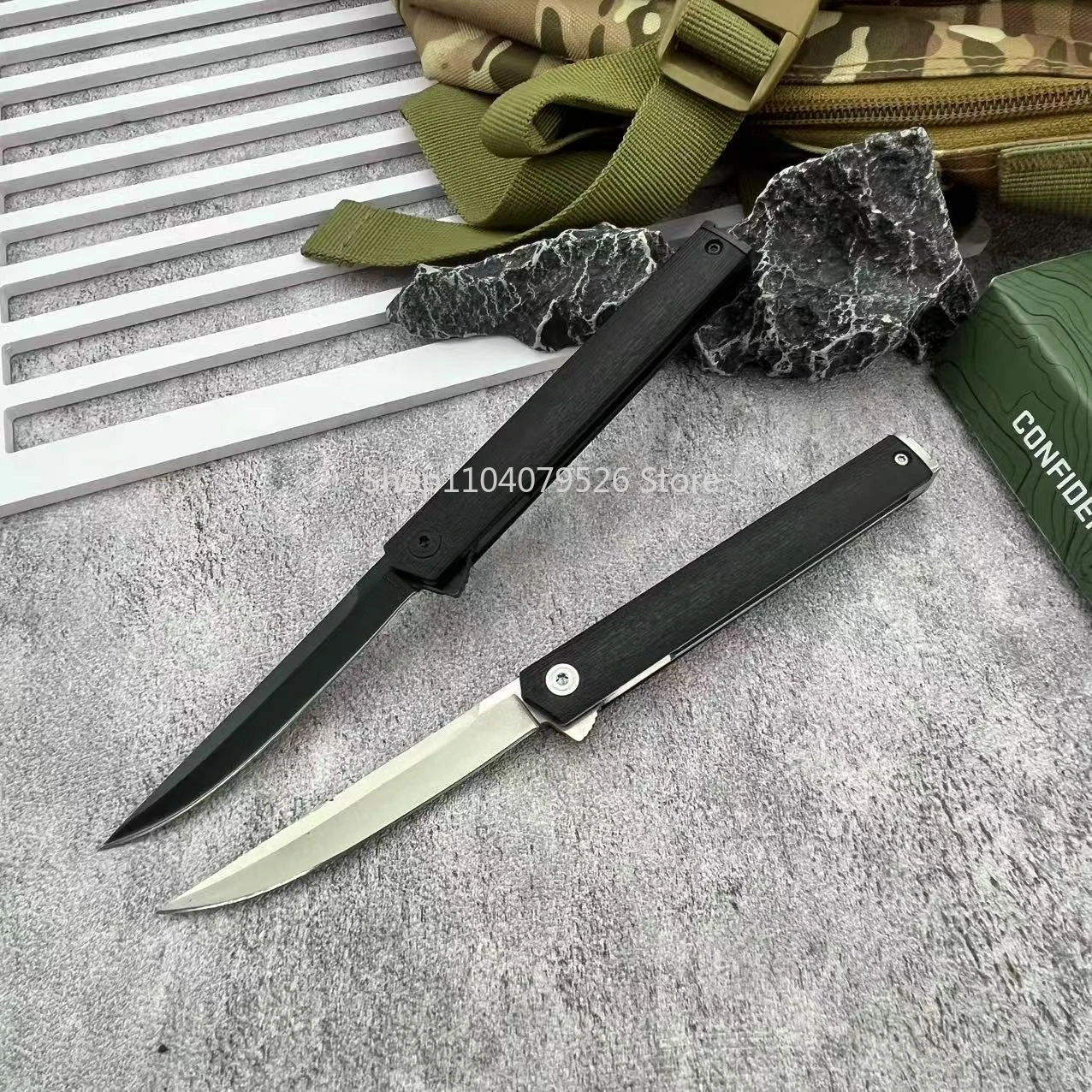

CR 7097 Combat Foldable Pocket Knife with Clip Outdoor Camping Survival Sharp Stainless Steel Blade Hunting Tool Folding Knife